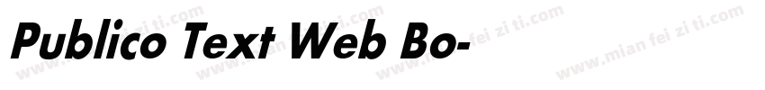 Publico Text Web Bo字体转换